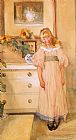 Carl Larsson Solrosorna painting